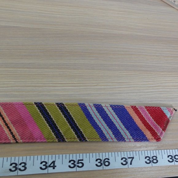 Talbots Multicolor Striped Belt - Picture 7 of 8